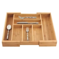 Expandable Bamboo Silverware Tray | $31.99 at The Container Store 